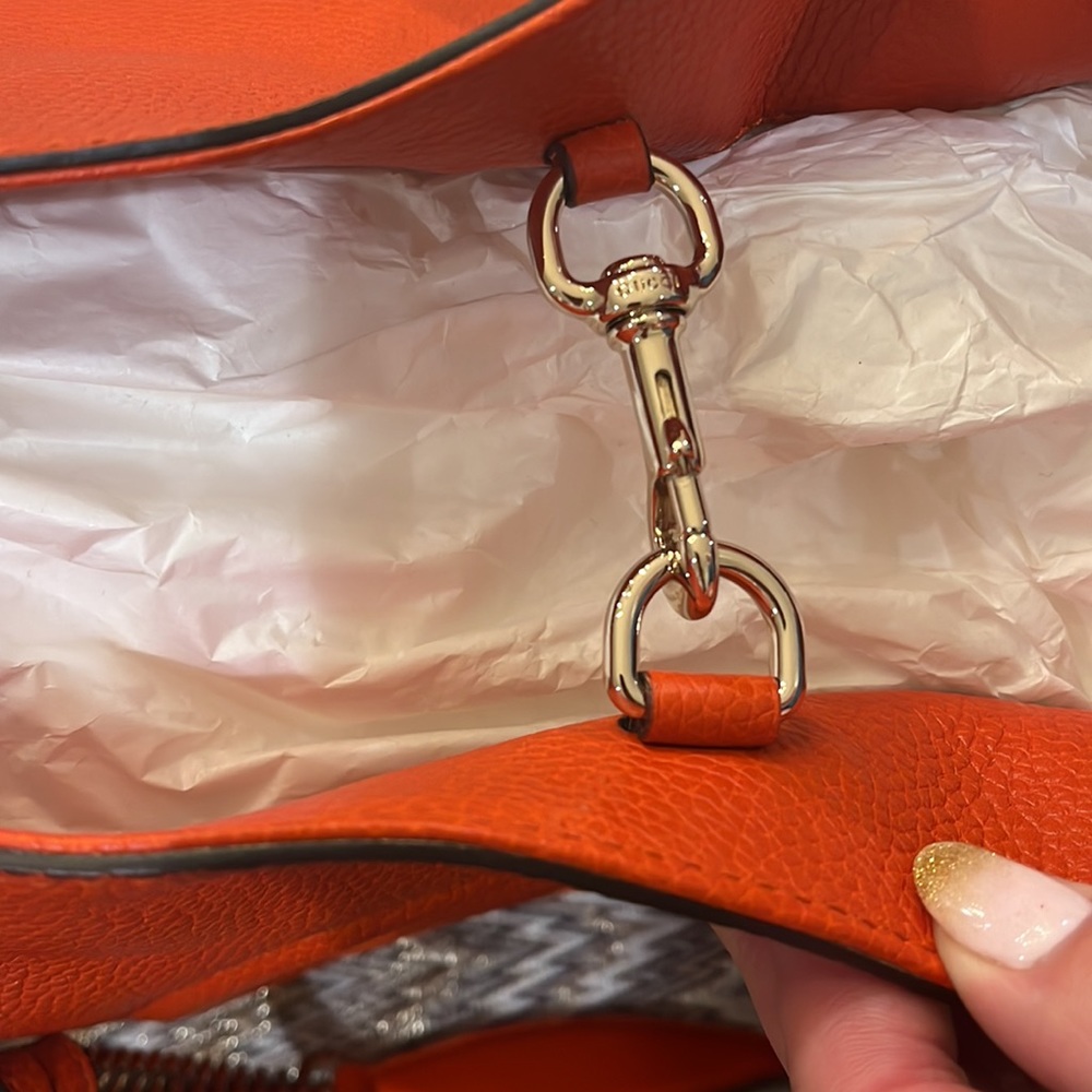 Burnt Orange Gucci Soho tote NWOT - Picture 6 of 12